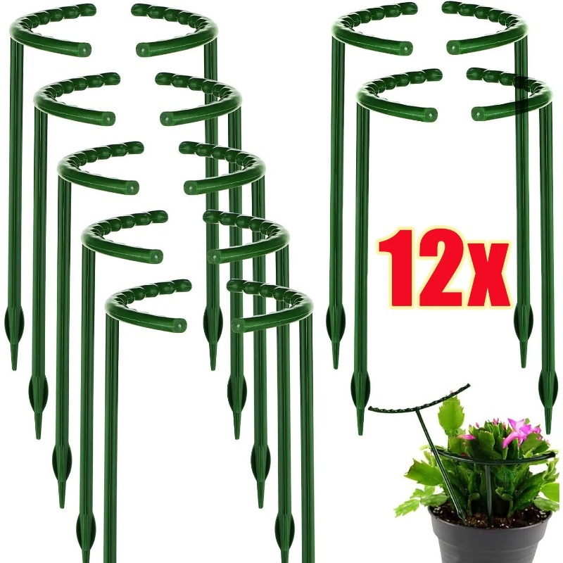 Plant Parent Tools - プラスチック植物サポートリング果樹園ガーデンサポートパイルスタンド花温室アレンジメント固定ロッドホルダーガーデニングツール