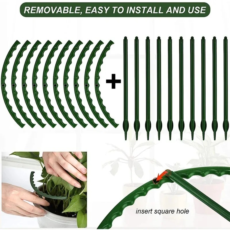 プラスチック植物サポートリング果樹園ガーデンサポートパイルス - Plant Parent Tools のレビューと価格