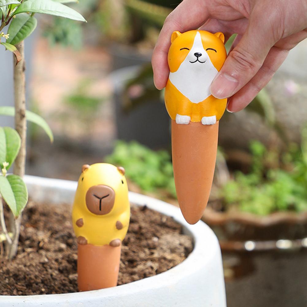 4個セット 植物散水スパイク かわいい動物型自動散水ステーク - Plant Parent Tools のレビューと価格